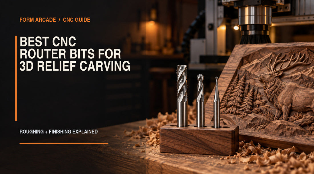 Best CNC Router Bits for 3D Relief Carving: Roughing and Finishing Bits Explained