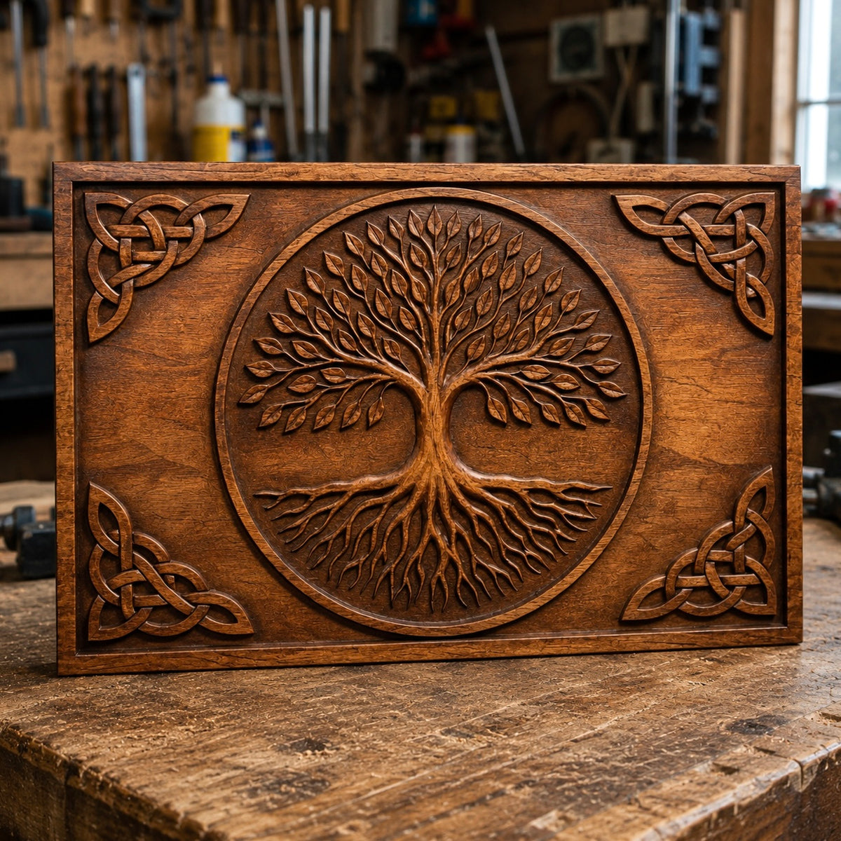 Celtic Tree of Life Relief STL File | CNC Wall Art
