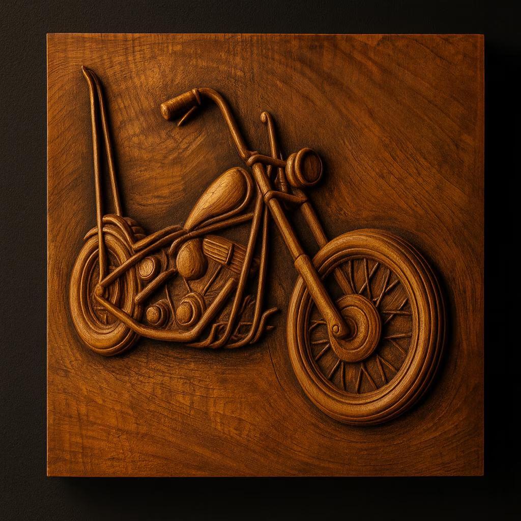 The Form Arcade Motorcycle Collection 10-Pack STL Bundle offers detailed CNC wall art files featuring intricately carved motorcycles—ideal for woodworking projects and motorcycle enthusiasts.